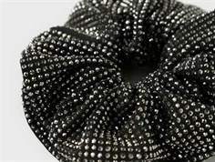 Name It sort scrunchie hårelastik med glitter